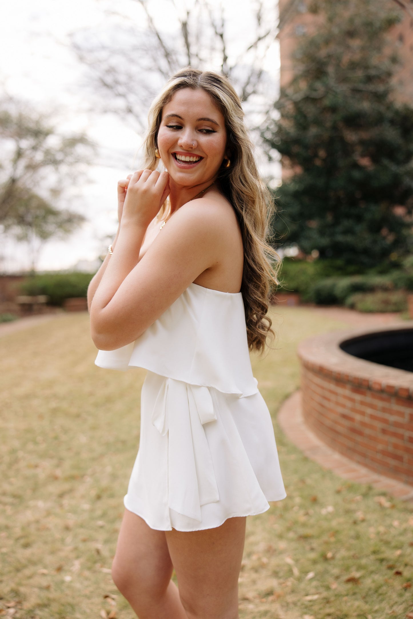 Wrap & Ruffle Romper