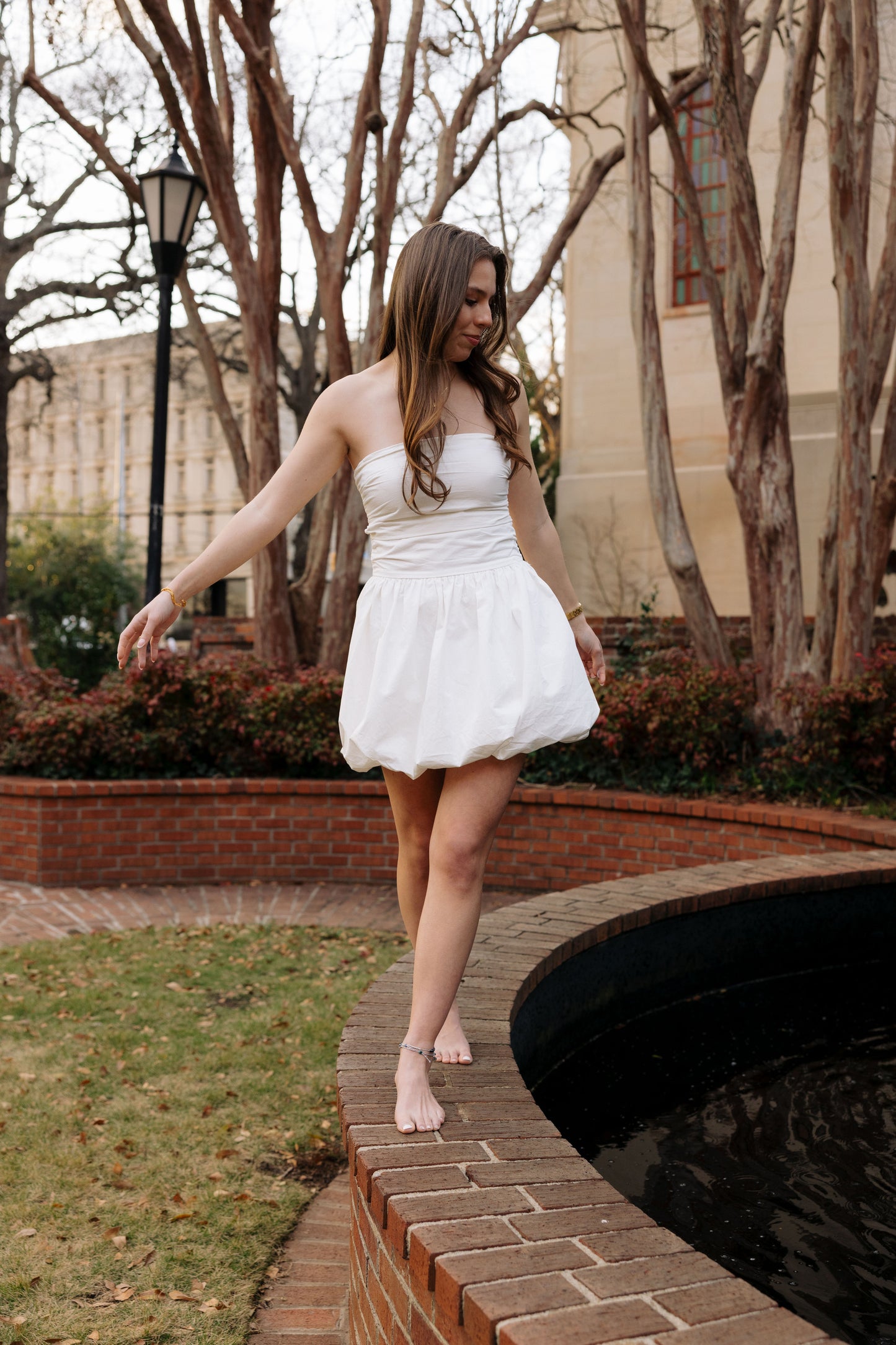 Off-White Bubble Hem Dress