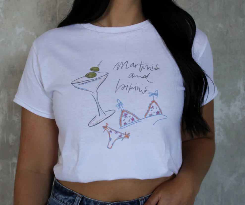 Martinis & Bikinis Baby Tee