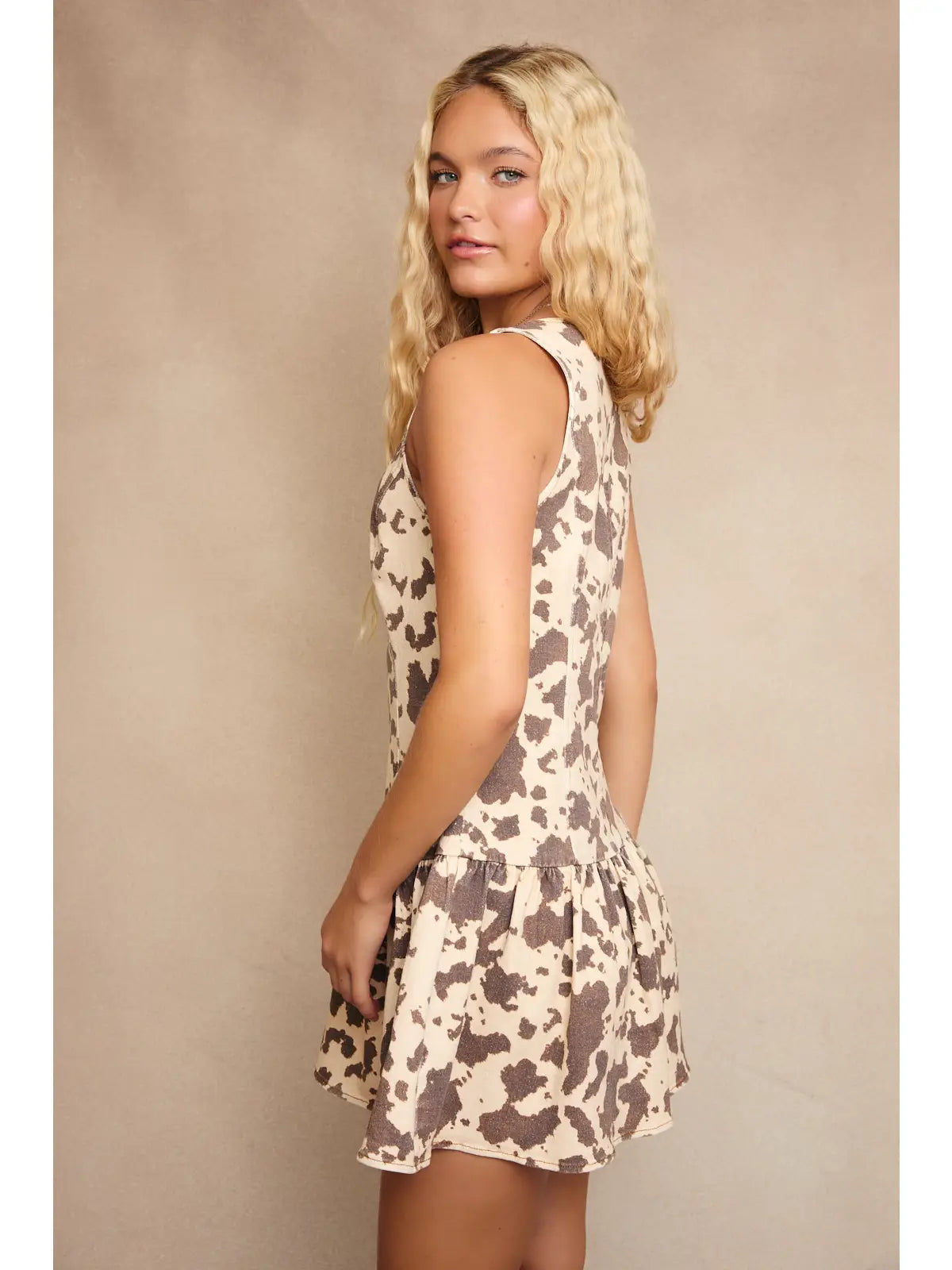 Cow Print Dress
