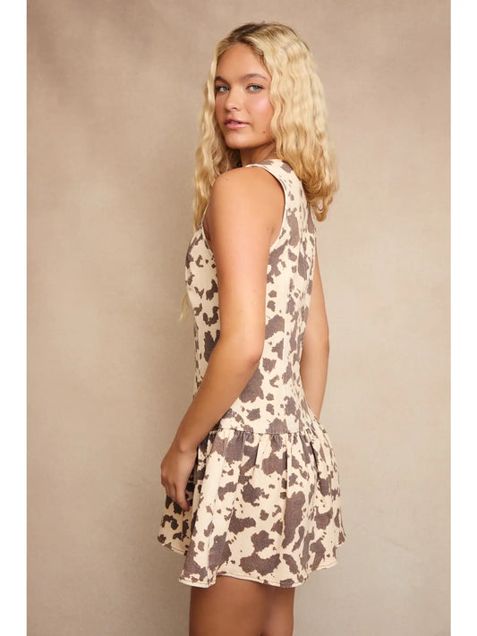 Cow Print Dress