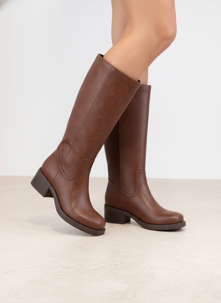 Americana Riding Boot- Mocha