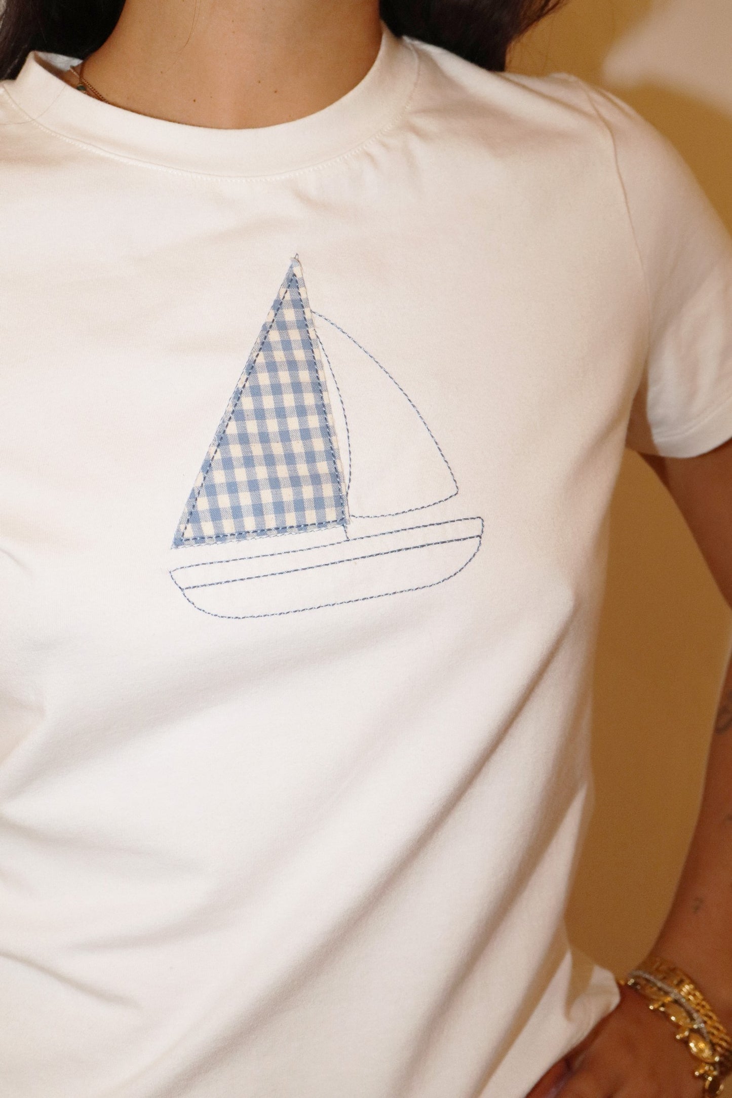 Coastal Check Sail Tee
