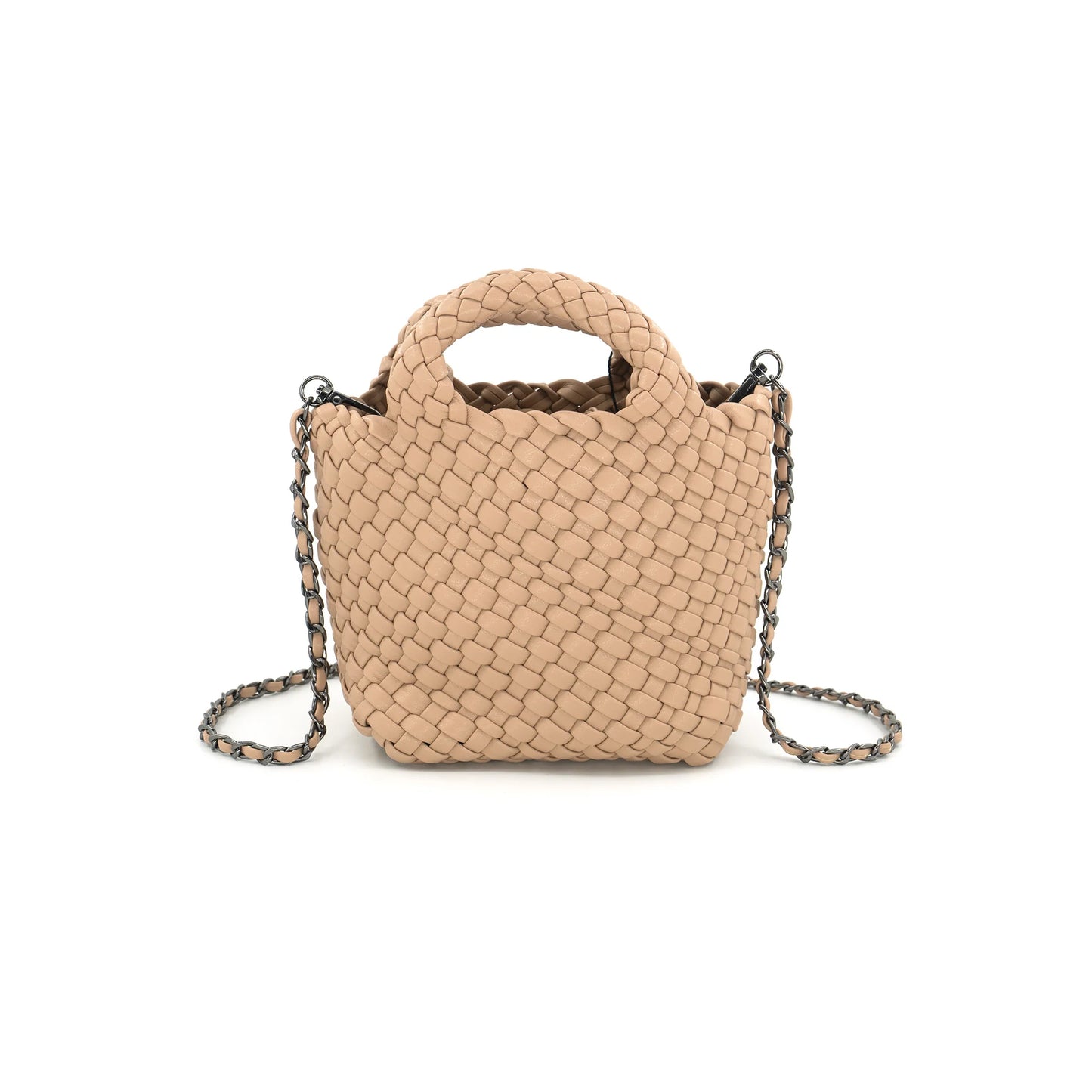 Mini Woven Bag- Beige