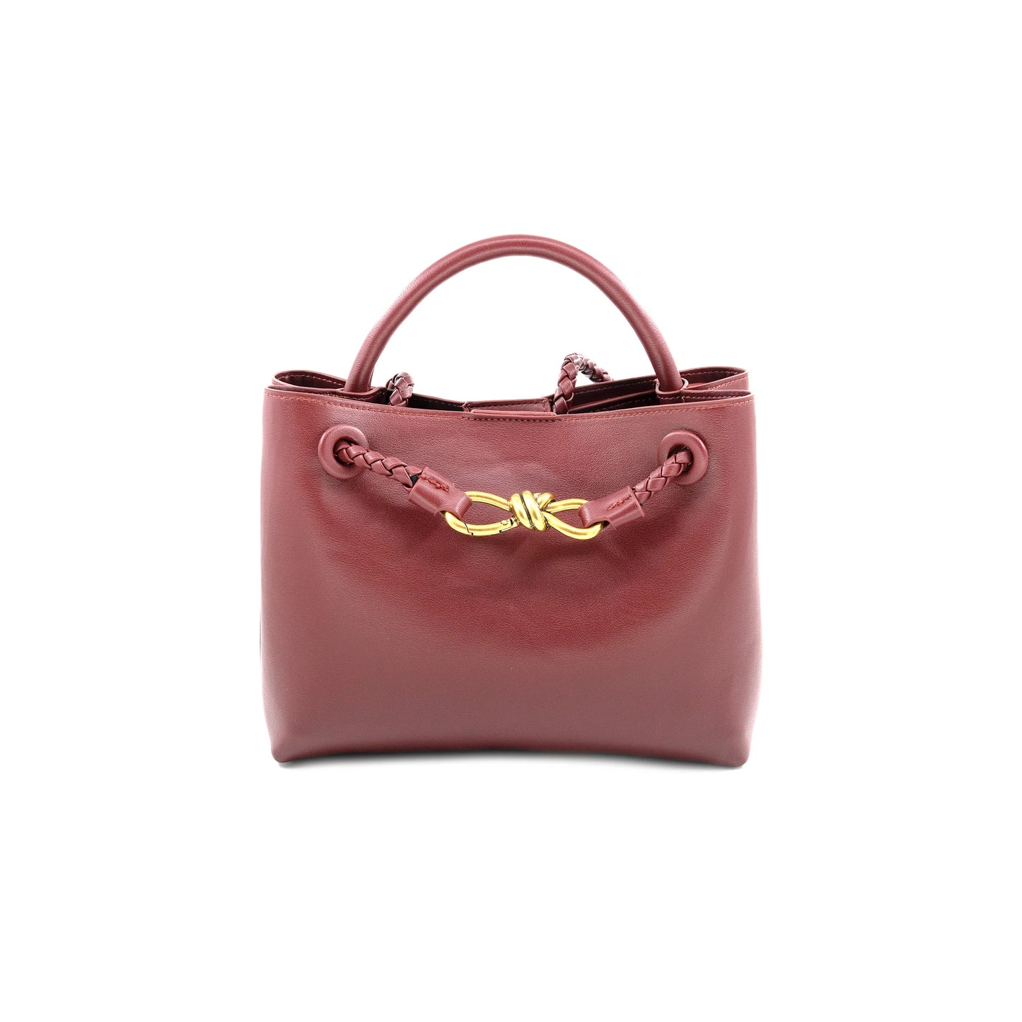 Maroon Knot Bag