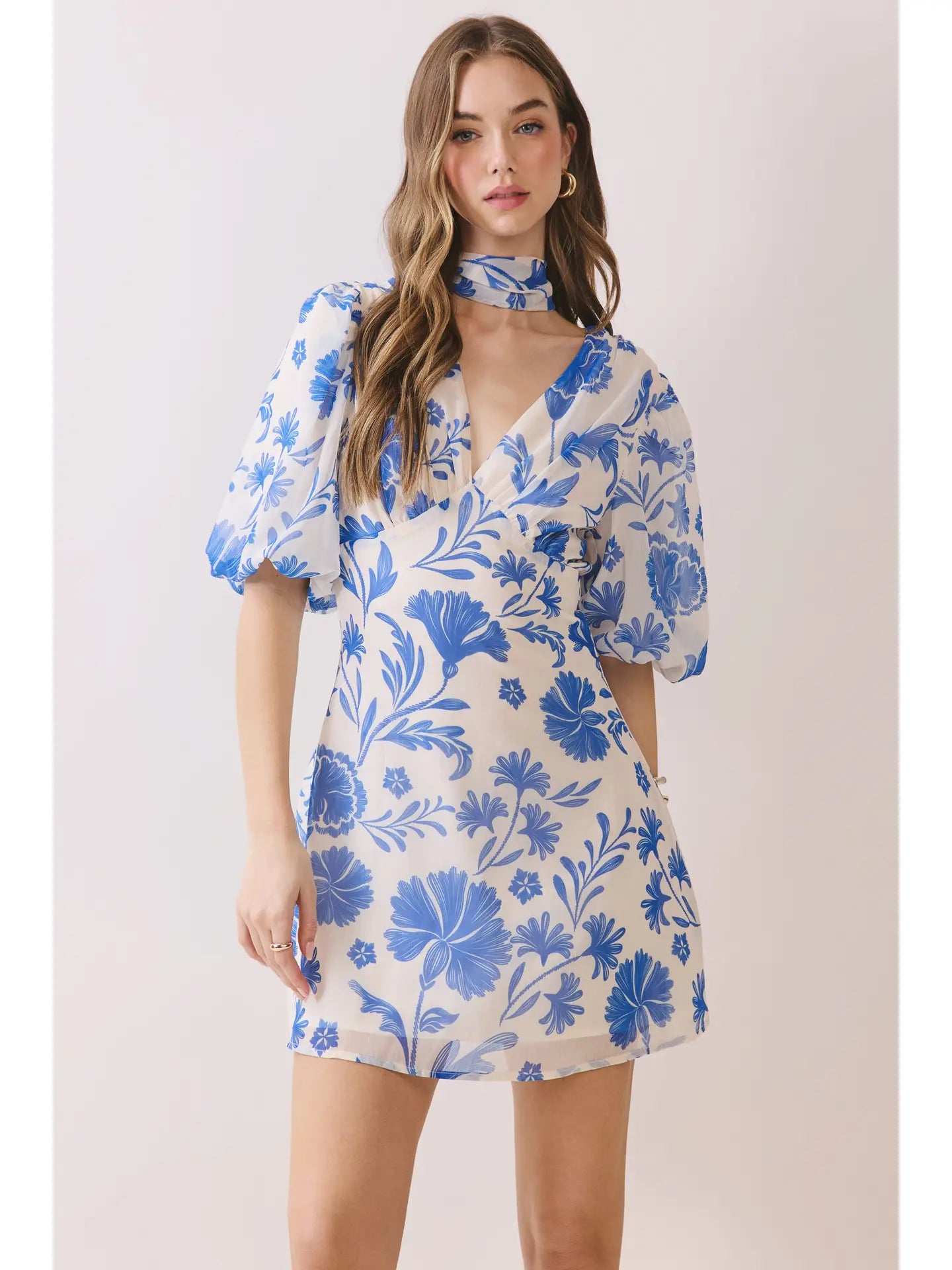 Bloom Blossom Puff Sleeve Dress