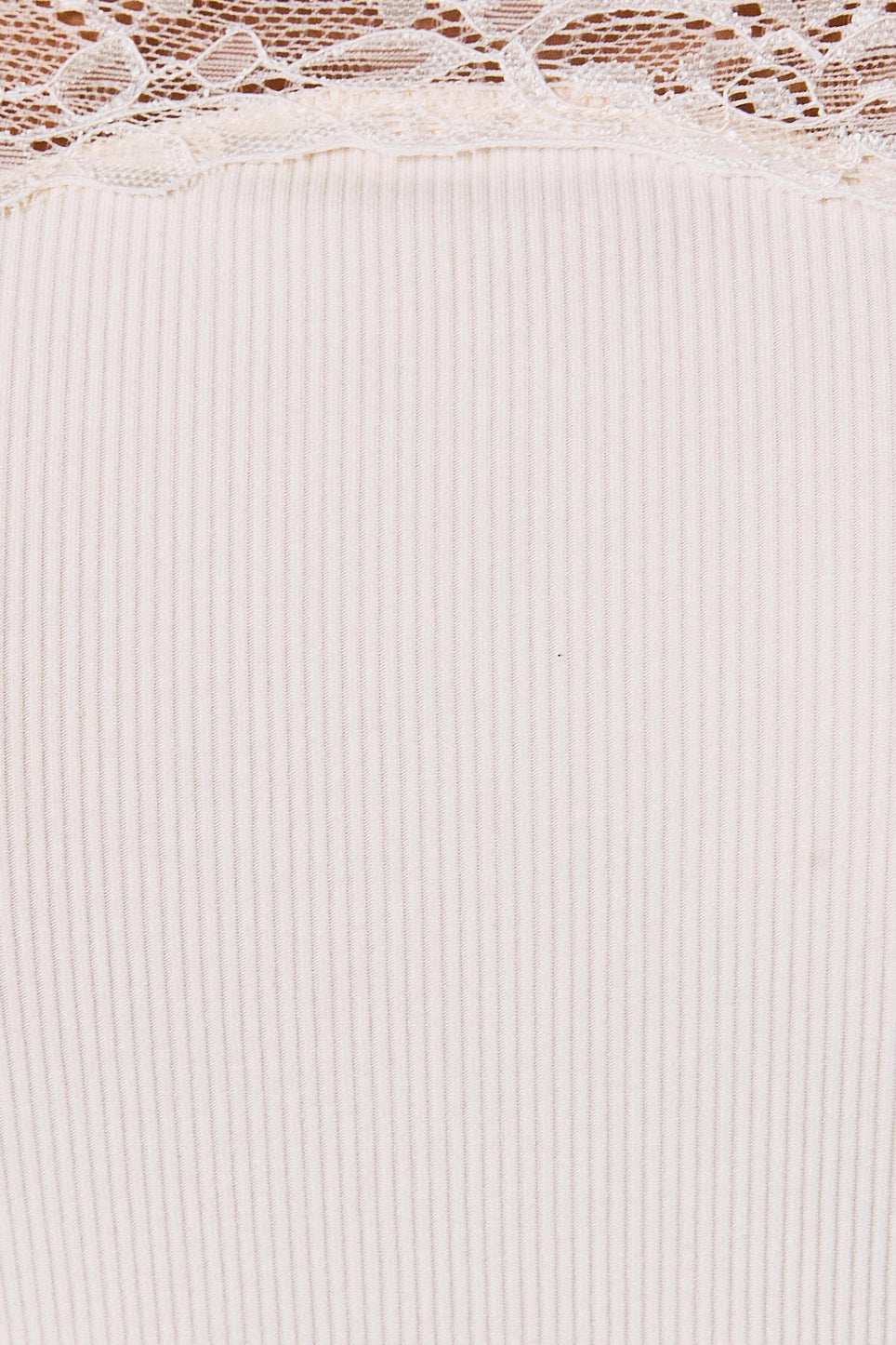 Cream Long Sleeve Lace Top