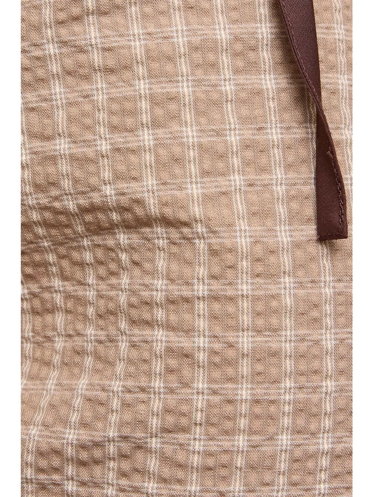 Low Plaid Skirt