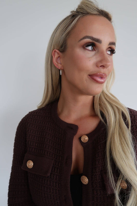 Small Gold Diamond Hoops