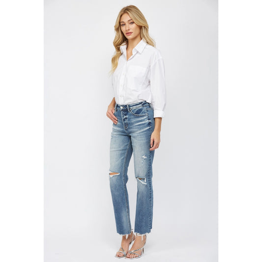 Ripped Medium Wash Jeans