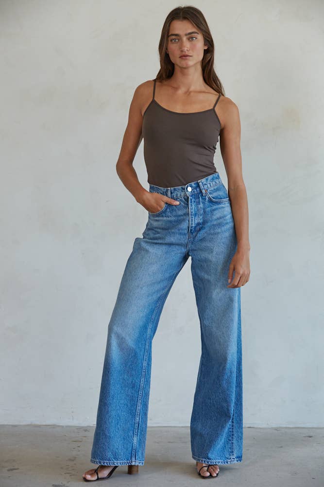 Tank Top Cami- Brown