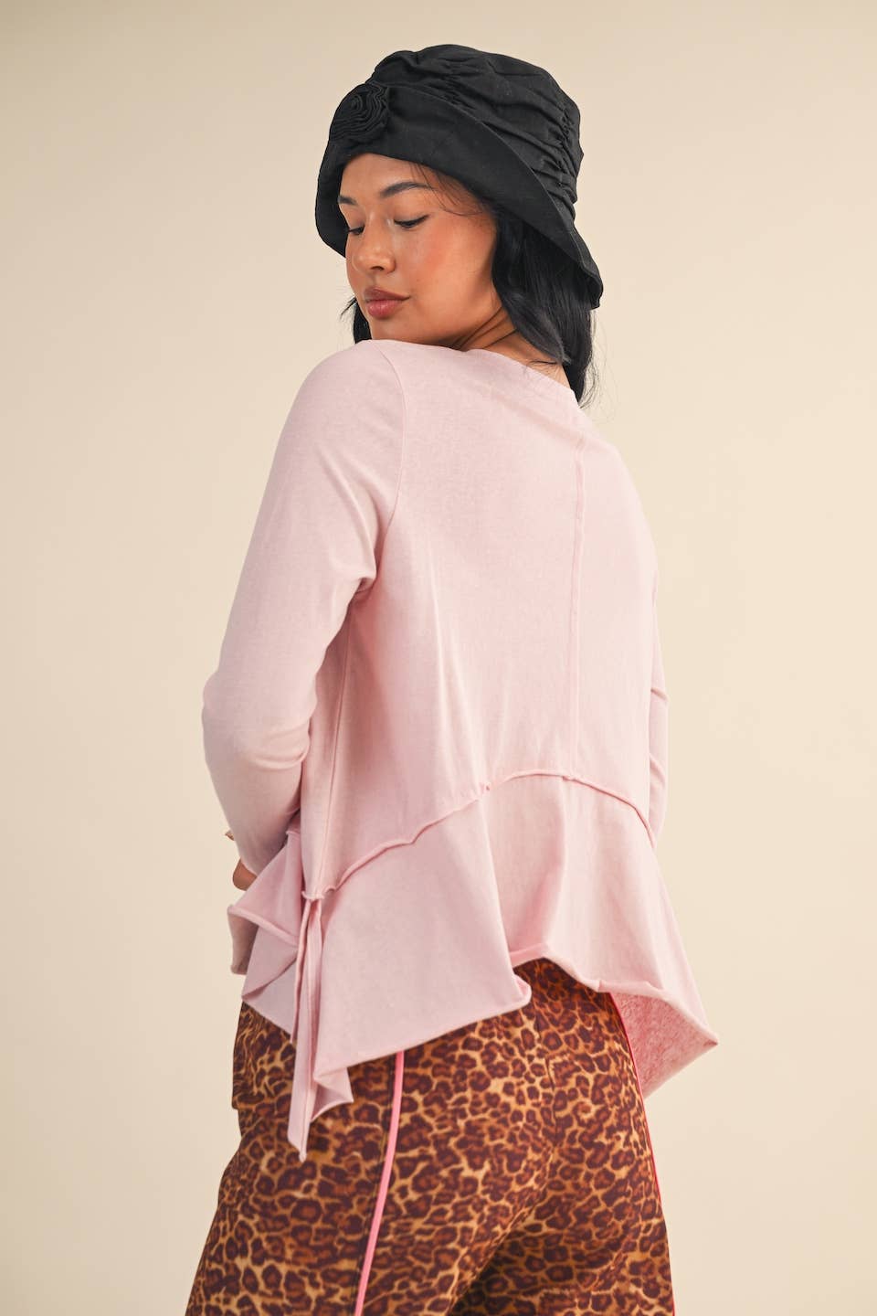 Lightweight Ruffle Top- Pink