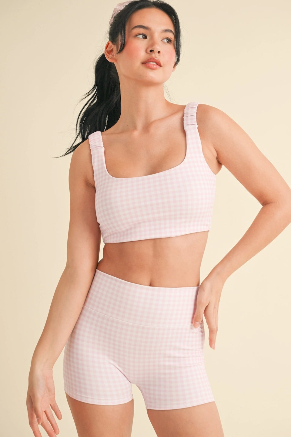 Pink Gingham Top