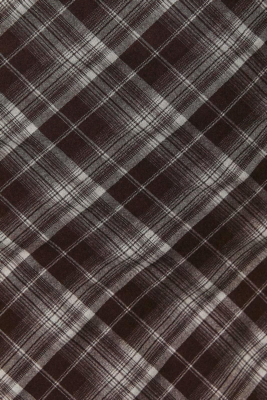 Espresso Plaid Mini Dress