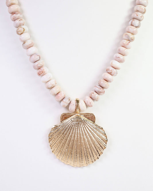 Kai Beaded Shell Necklace