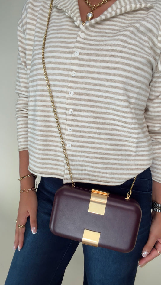 Burgundy Clutch