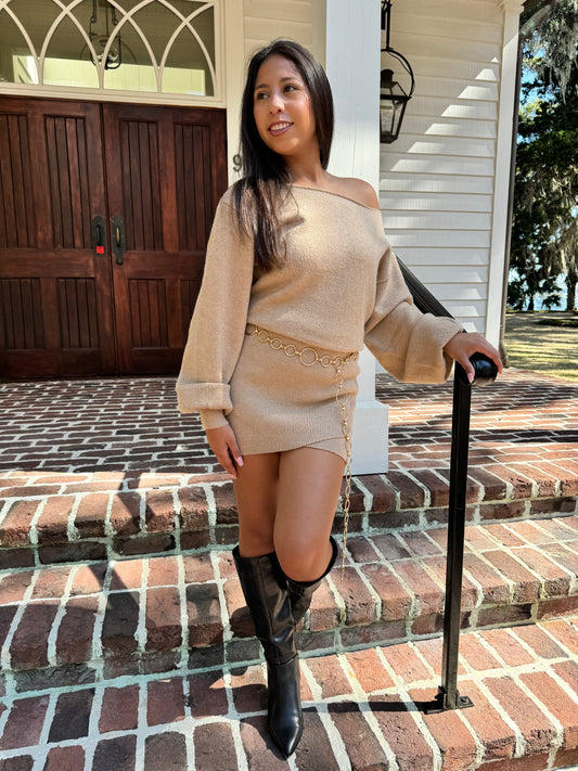 Harvest Boat Neck Dress