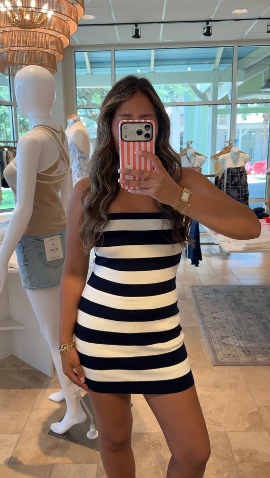 Wide Nautical Stripe. Dress