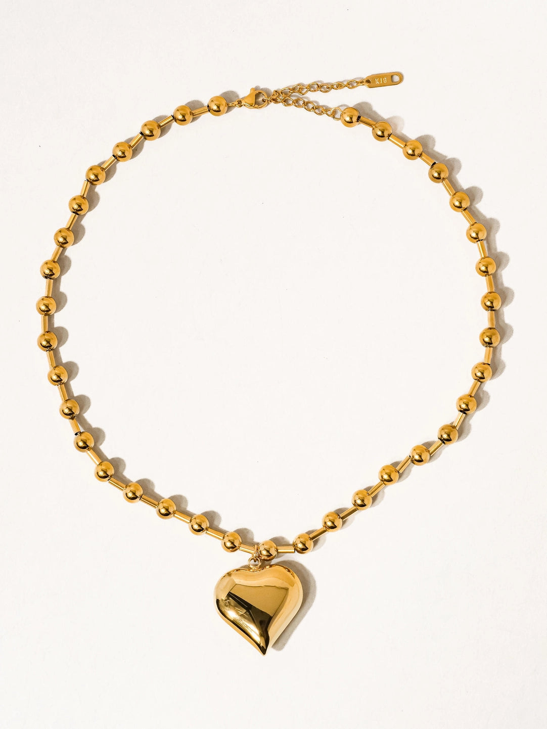 Radiant Heart Necklace- Ball Chain
