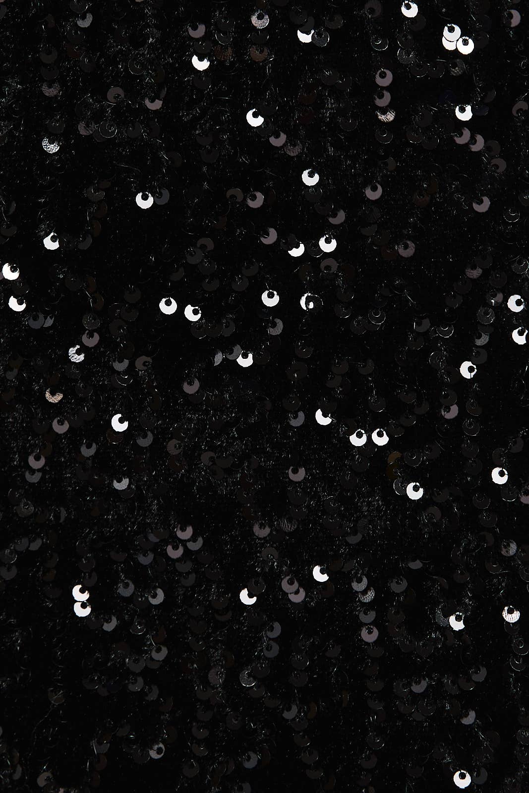 Black Sequin Mini Skirt