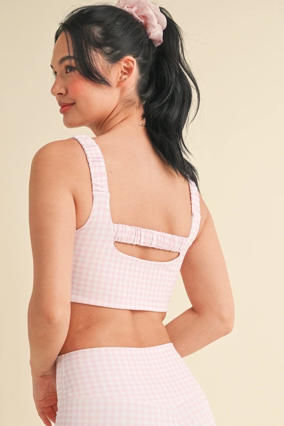 Pink Gingham Top