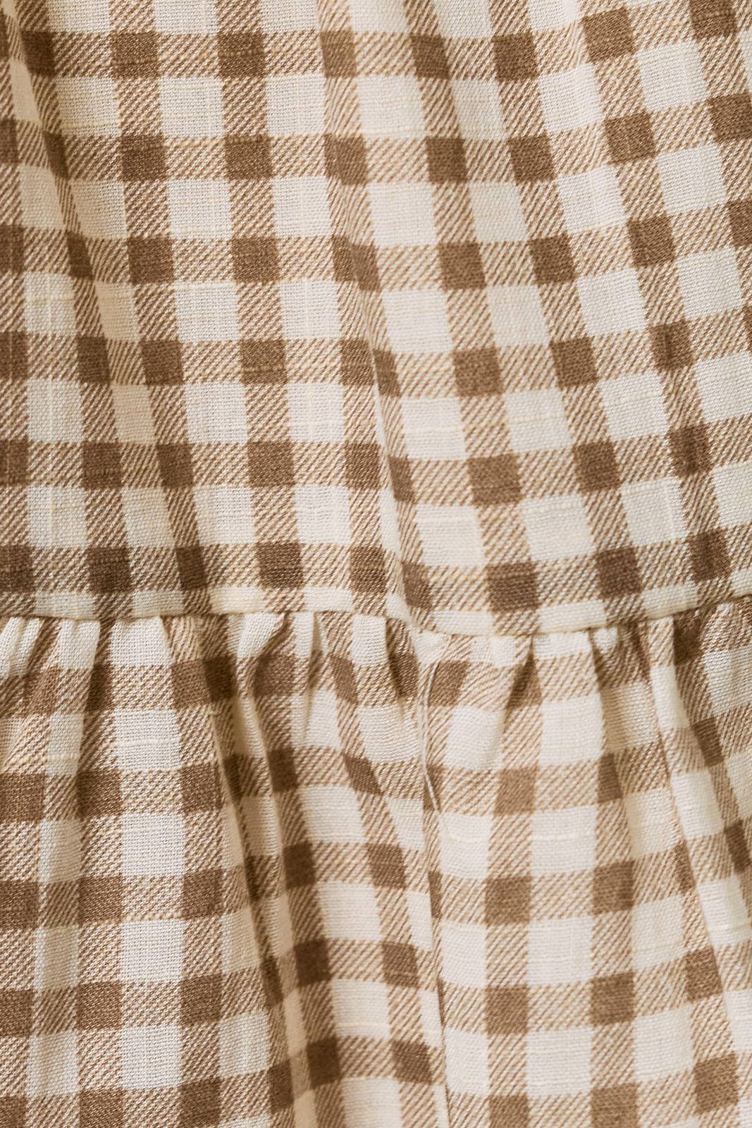 Gingham Tube Dress