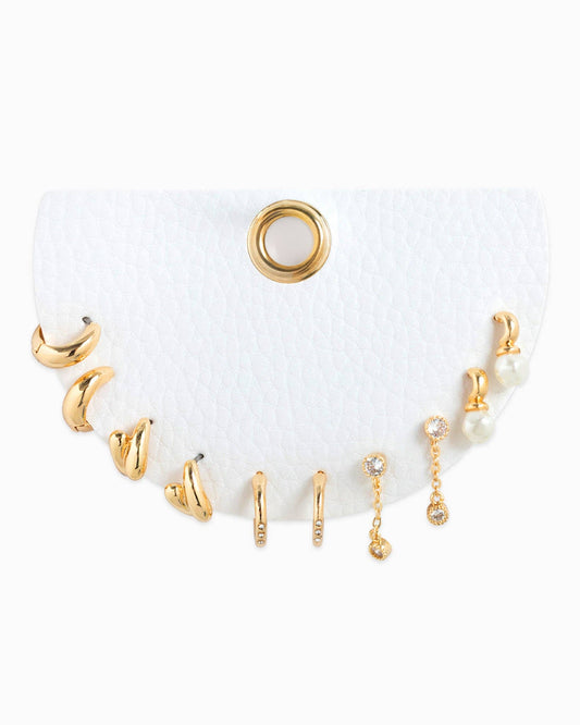 Gold Dainty Earring set