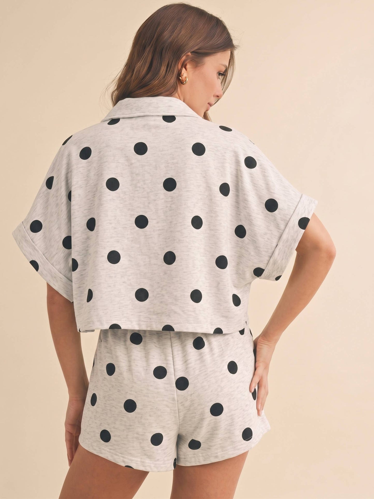 Cropped Polka Dot Set