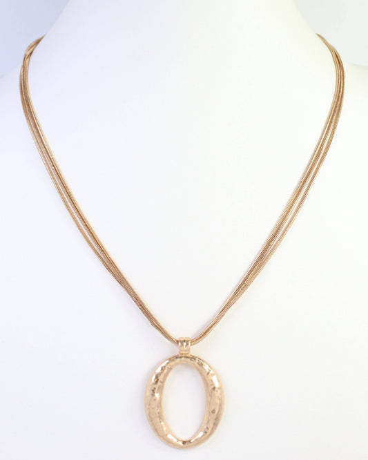 Layered Chain with Pendant