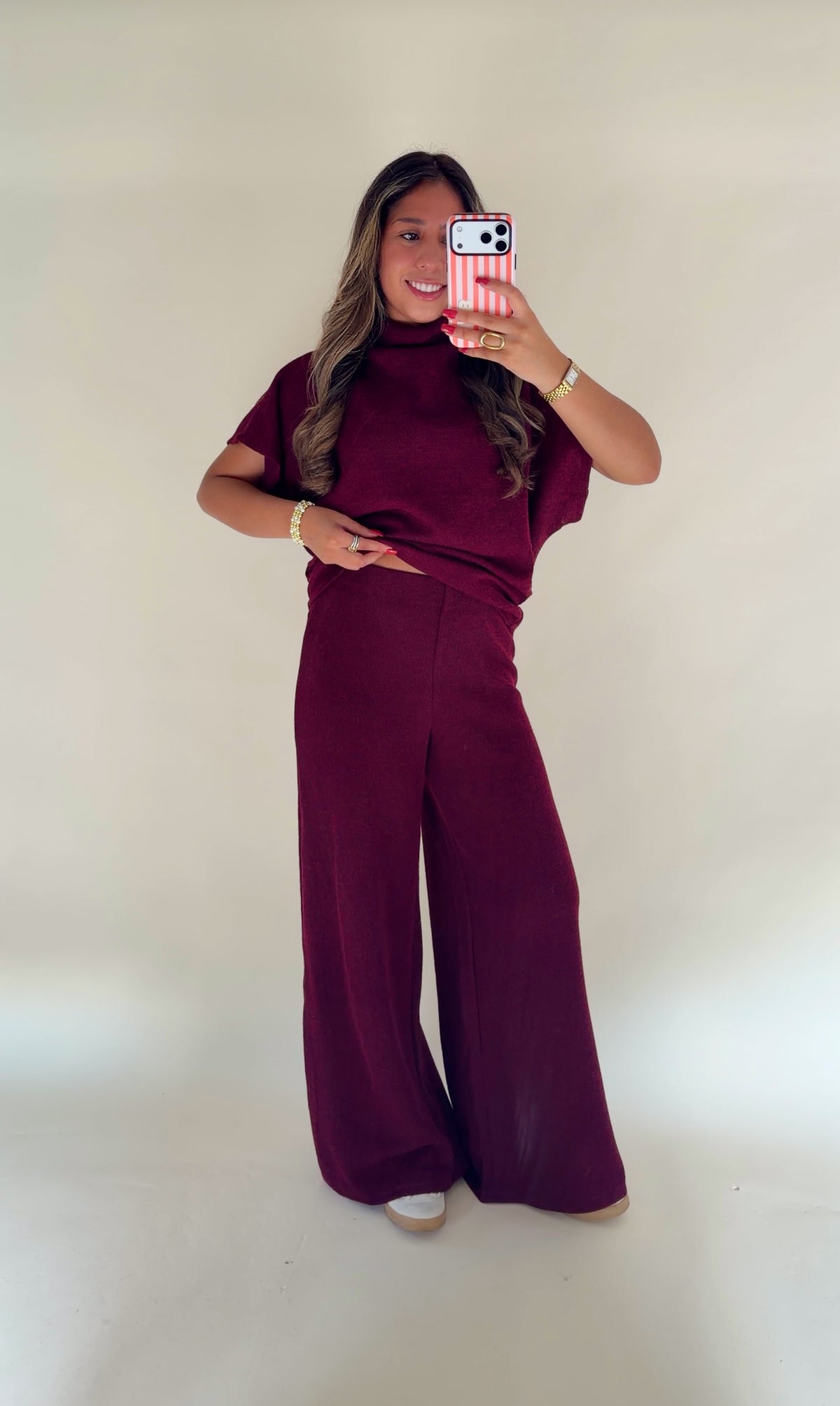 Burgundy Pant Set