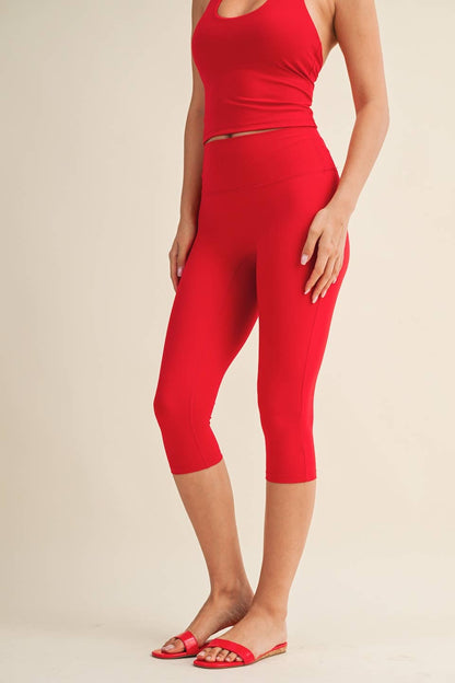 Red Capri Set