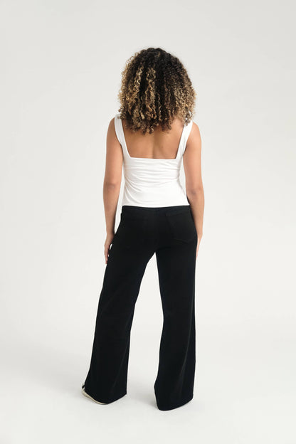 Better Butter Wide Leg Jean in Black