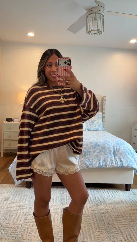 Oversized Oxford Sweater