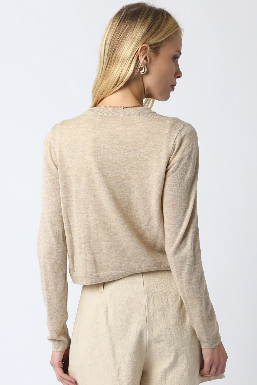 Oatmeal Lightweight Cardigan