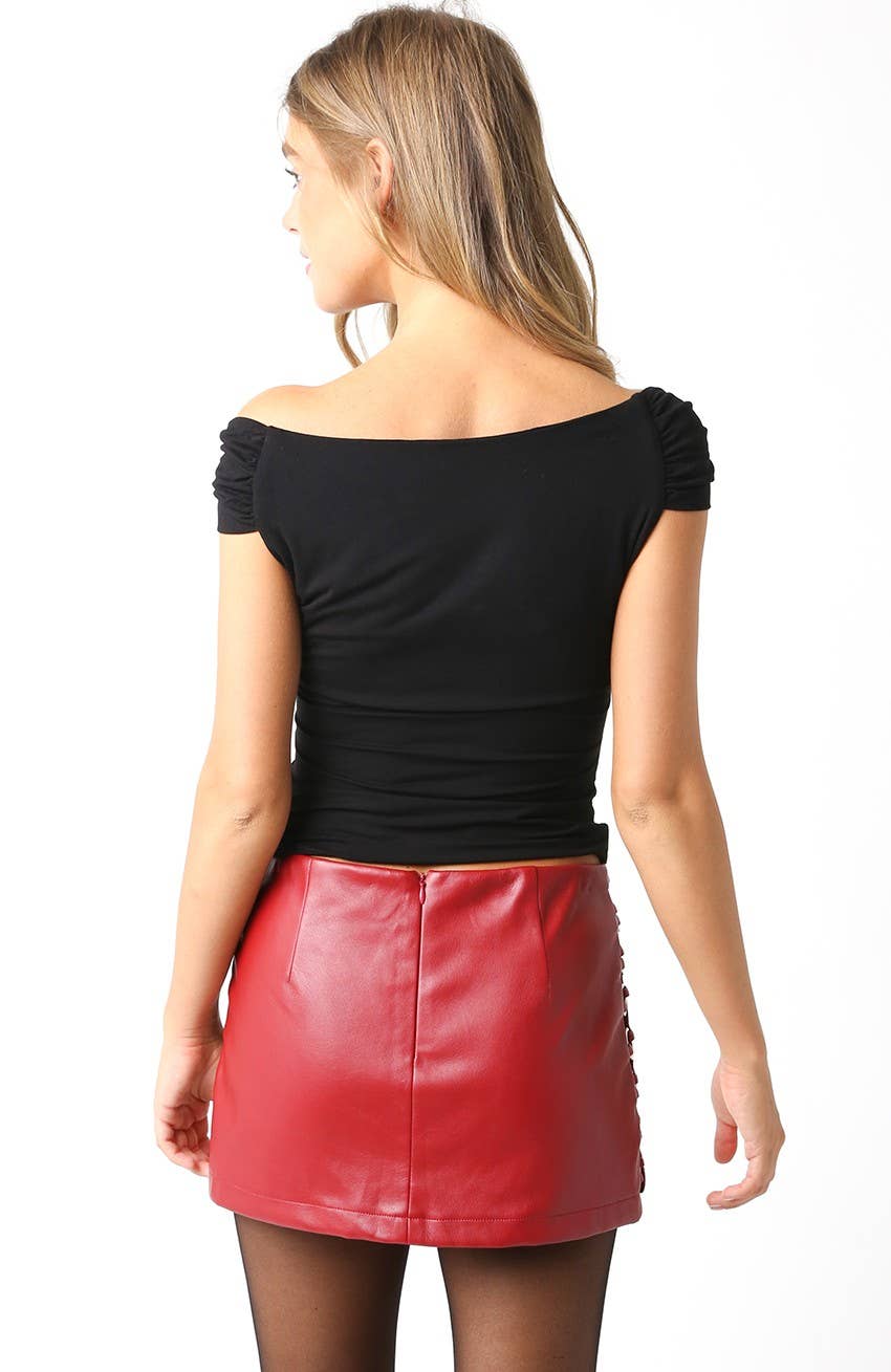 Black Off Shoulder Top