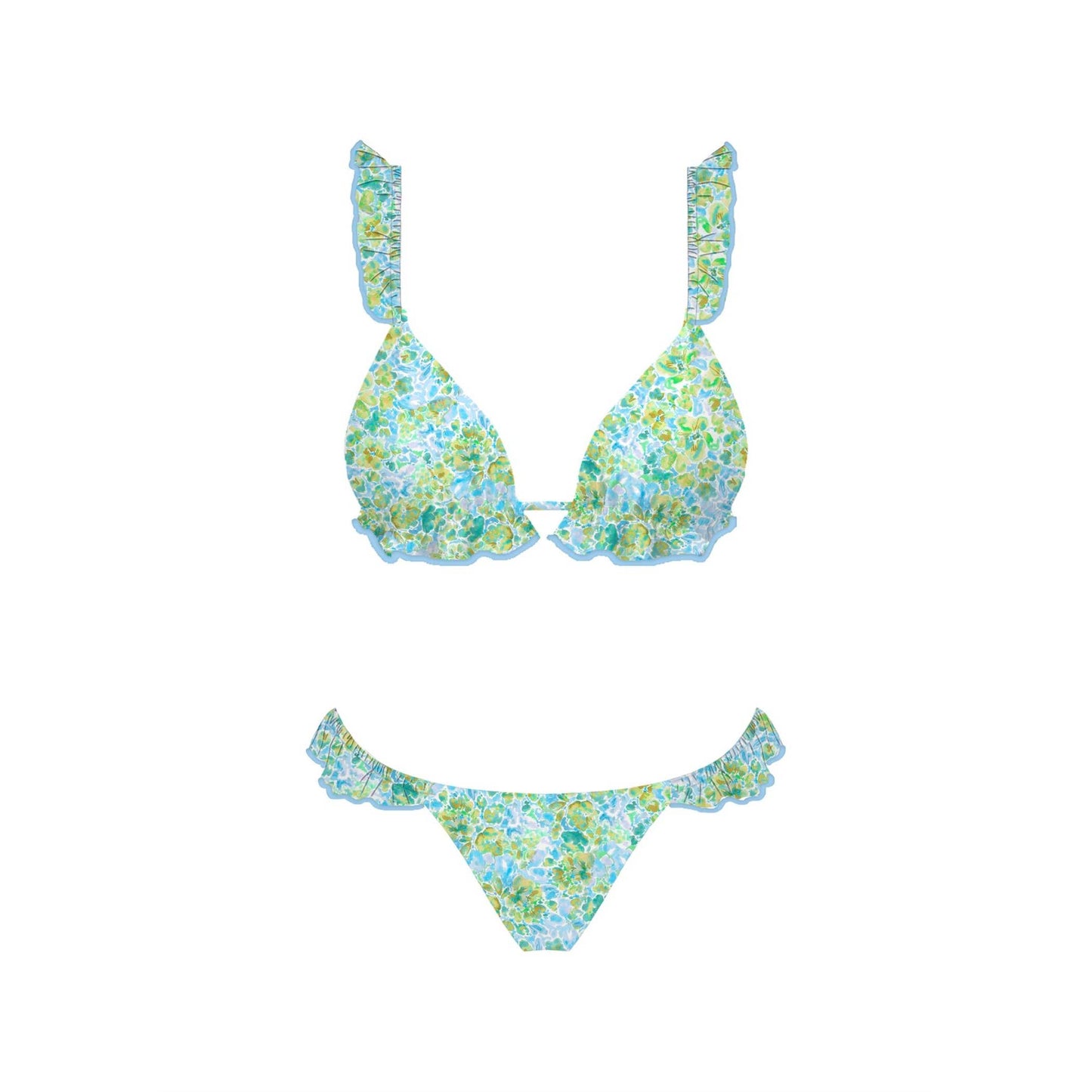Seafoam Ruffle Bikini