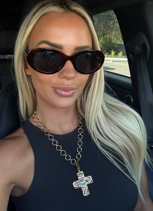 Pearl Cross Necklace