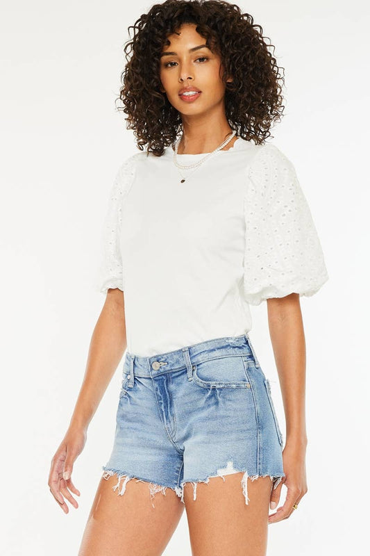 Medium Wash Mid Rise Denim