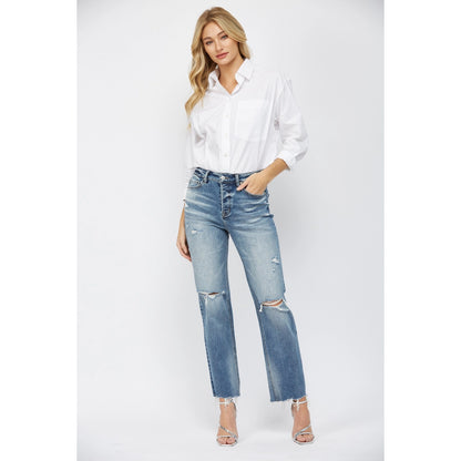 Ripped Medium Wash Jeans