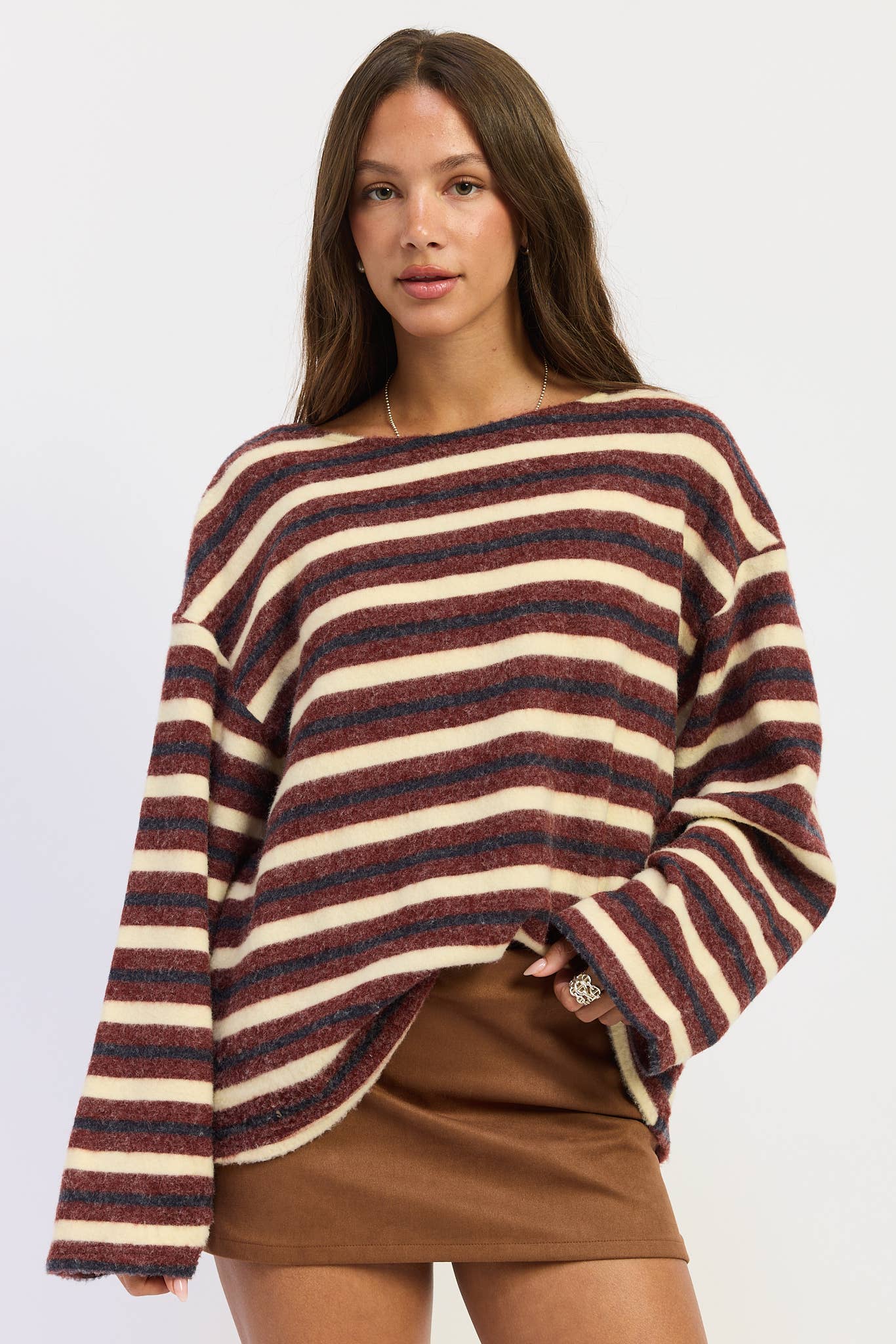 Oversized Oxford Sweater
