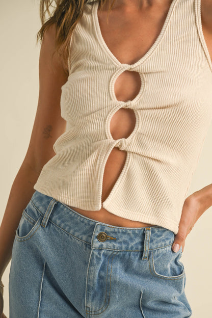 Twist Cutout Top