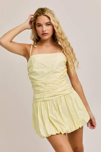 Butter Yellow Bubble Dress
