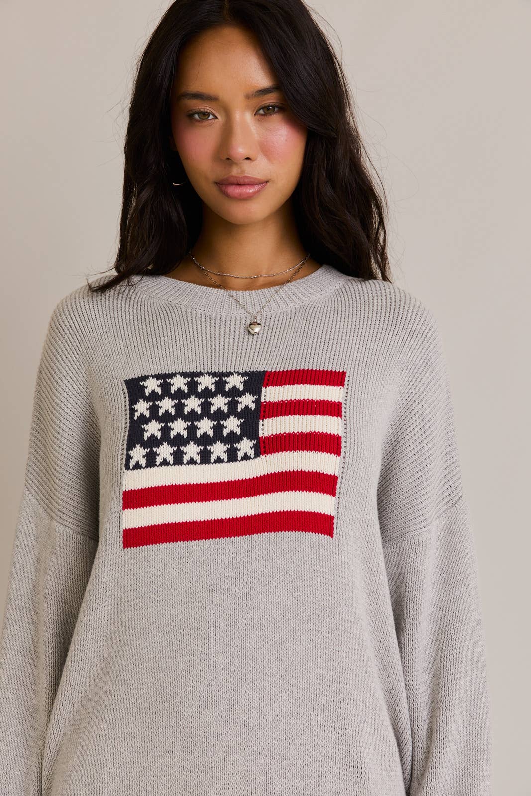 Grey Flag Sweater