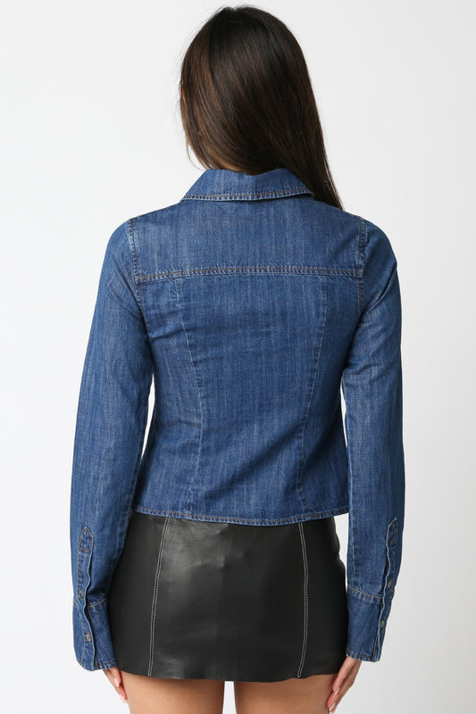 Denim Fitted Shirt