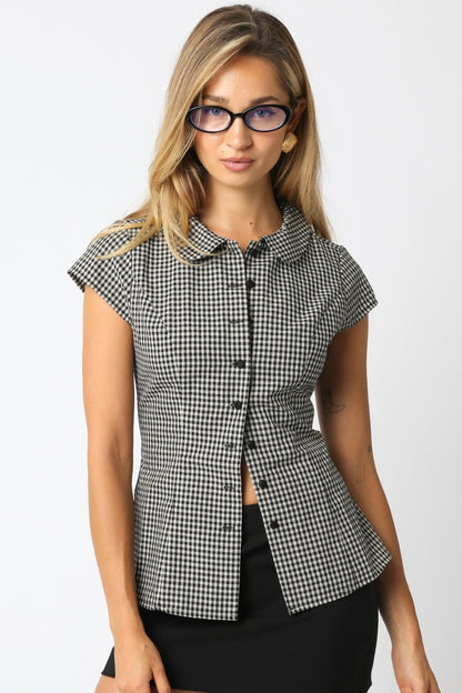 Mini-Check Blouse