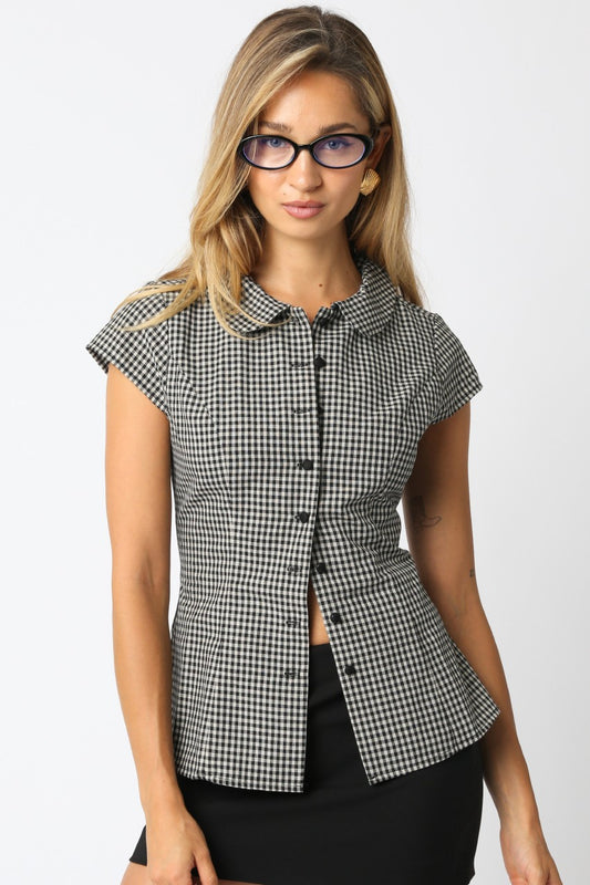 Mini-Check Blouse