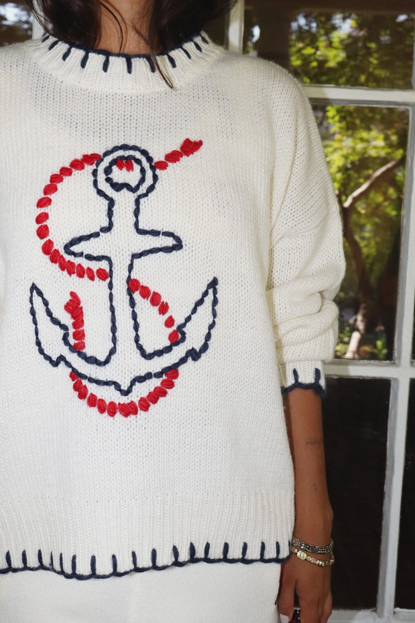 Anchors Away Sweater