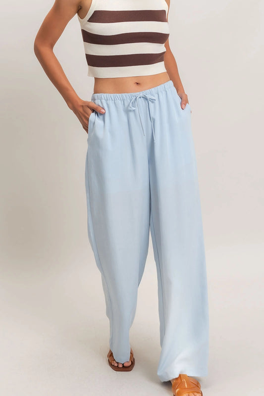 Baby Blue Beach Pants