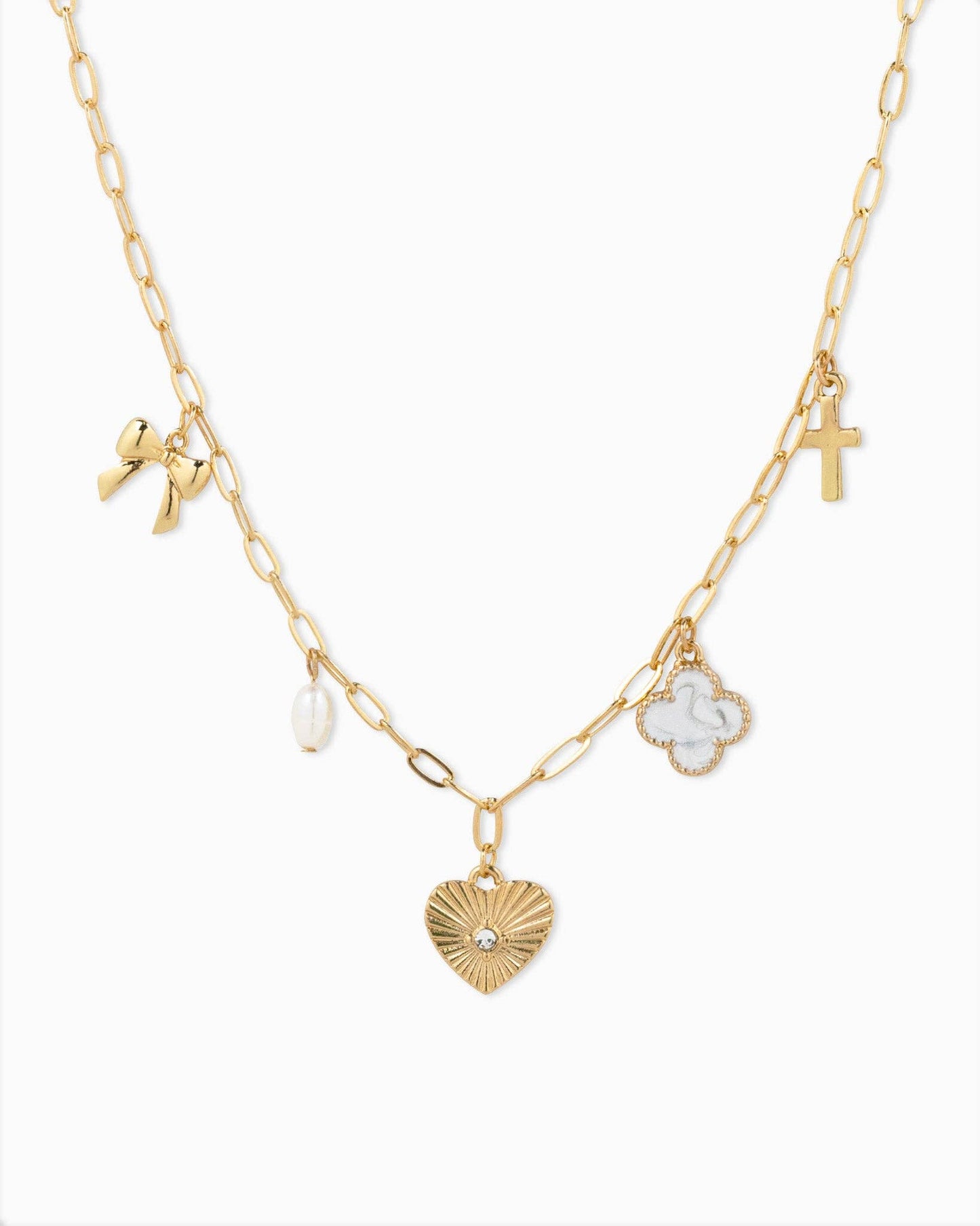 Sweet Clover Charm Necklace