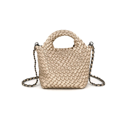 Champagne Woven Mini Bag